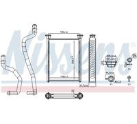 Scambiatore di calore, riscaldamento interno NISSENS 707290