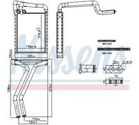 Scambiatore di calore, riscaldamento interno NISSENS 707297