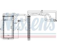NISSENS 707310 Scambiatore calore per riscaldamento abitacolo