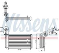 Scambiatore di calore, riscaldamento interno NISSENS 73973