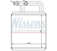 Riscaldatore abitacolo Alette di raffreddamento saldate 77618 NISSENS