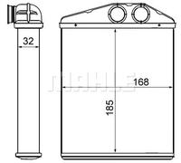 Riscaldatore abitacolo Alette di raffreddamento saldate AH 13 000S MAHLE