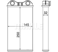 MAHLE ORIGINAL Scambiatore calore per