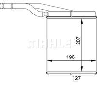 MAHLE AH 143 000P scambiatore di calore per interni