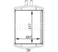 MAHLE AH 152 000S Scambiatore calore per riscaldamento abitacolo