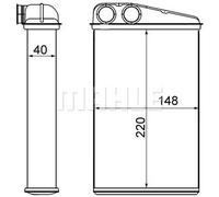 MAHLE AH 17 000S Scambiatore calore per riscaldamento abitacolo