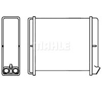 Riscaldatore abitacolo Alette di raffreddamento saldate AH 170 000S MAHLE