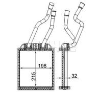 MAHLE AH 180 000S scambiatore di calore per interni