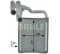MAHLE ORIGINAL AH 203 000P Scambiatore calore per riscaldamento abitacolo
