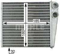 Riscaldatore abitacolo Alette di raffreddamento saldate AH 208 000S MAHLE per VW