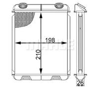 MAHLE AH 21 000S Scambiatore calore per riscaldamento abitacolo