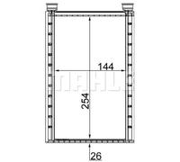 MAHLE ORIGINAL AH 224 000S Scambiatore calore per riscaldamento abitacolo