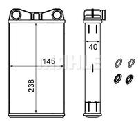 MAHLE ORIGINAL AH 239 000S Scambiatore calore per riscaldamento abitacolo