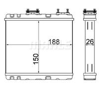 MAHLE AH 247 000S Scambiatore calore per riscaldamento abitacolo