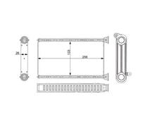 MAHLE AH 377 000S Scambiatore calore per riscaldamento abitacolo