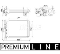 Scambiatore di calore, riscaldamento interno MAHLE AH 38 000P