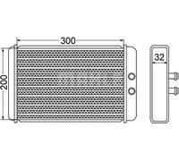 Riscaldatore abitacolo Alette di raffreddamento saldate AH 61 000S MAHLE