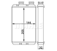 MAHLE AH 86 000S Scambiatore calore per riscaldamento abitacolo