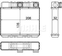 MAHLE AH 87 000P scambiatore di calore per interni