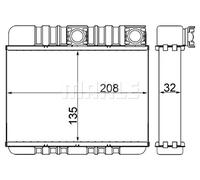 MAHLE AH 87 000S Scambiatore calore per riscaldamento abitacolo