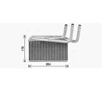 Riscaldatore abitacolo Alette di raffreddamento saldate BW6599 per BMW X5 X6