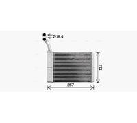 AVA COOLING SYSTEMS CN6330 Scambiatore calore per riscaldamento abitacolo