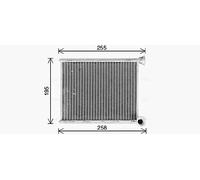 PRASCO Scambiatore calore per riscaldamento abitacolo CN6333 – Alette saldate in alluminio