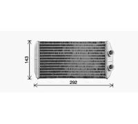 AVA COOLING Scambiatore calore riscaldamento abitacolo CN6338 per C-ELYSEE 1.6 2014-
