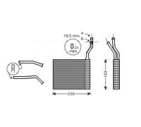 PRASCO Scambiatore calore riscaldamento abitacolo FDA6364 per Ford C-Max 07-10