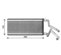 PRASCO MZ6298 Scambiatore calore per riscaldamento abitacolo