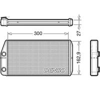 Scambiatore di calore, riscaldamento interno DENSO DRR01002