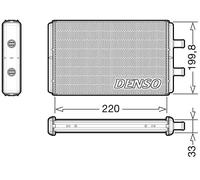 Scambiatore di calore, riscaldamento interno DENSO DRR12016