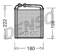Scambiatore di calore, riscaldamento interno DENSO DRR32005