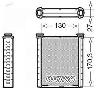 Scambiatore di calore, riscaldamento interno DENSO DRR46001