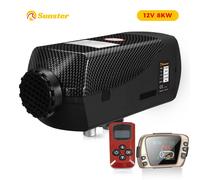 Riscaldatore ad aria diesel 12V Riscaldatore notturno 8KW Riscaldatore per auto portatile con silenziatori telecomandati per furgone, barca, camper, garage, camion di casa