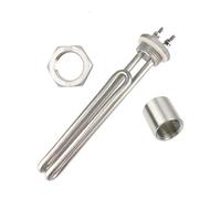 Riscaldatore ad immersione del riscaldatore del serbatoio della caldaia elettrica dell'acciaio inossidabile DN25 220V 2KW for la produzione di birra (Color : Heater Nut Thread, Size : 220V 2KW L195m