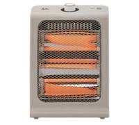 Jata JCES2460 - Riscaldatore a basso consumo Stufa elettrica 800 W con 2 barre al quarzo, 2 potenze di calore (400-800 W) silenzioso, risparmio energetico, antiribaltamento, maniglia per il trasporto