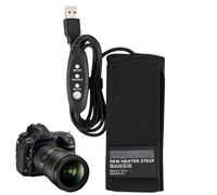 Riscaldatore anticondensa per lenti USB - Scaldalenti con 3 impostazioni di calore | Strisce riscaldanti anticondensa per fotocamere digitali, telescopi e mirini, cintura riscaldante USB per il contro