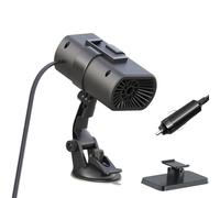 Riscaldatore da 12 V, deflettore per veicoli con ventilatore, 2 in 1, per parabrezza, con supporto a , per veicoli, camion, , inverno, estate, interni