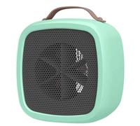 Riscaldatore da tavolo, Mini Riscaldatore Pozzo Potente Ventilatore Caldo Ventola Veloce USB Desktop Heat Electric Per Il Dormitorio Degli Studenti Domestici,per l'energia(Green)