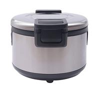 Riscaldatore da viaggio commerciale, antiaderente, efficiente isolamento elettrico, in acciaio inox, 19 L/20QT-Large Profi Gastro cuoci riso con funzione di cottura e mantenimento in caldo