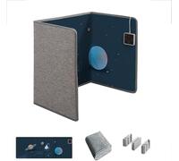 Riscaldatore D'ambiente Elettrico Portatile con Termostato E Timer Scaldapiedi Pieghevole per Ufficio E Casa Riscaldatore A Pannello Personale per Gambe E Piedi Compatto Ed Efficiente, E