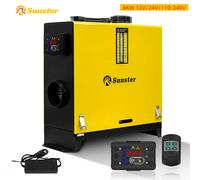Riscaldatore d'aria diesel 8KW 12V 24V 110-240V con riscaldatore per auto di controllo LCD All-in-One con riscaldatore d'aria di parcheggio telecomandato per auto RV
