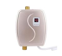 Riscaldatore Di Acqua Calda Elettrico Cucina Istantanea Bagno Riscaldamento Istantaneo Senza Serbatoio Doccia Irrigazione Riscaldatori Display A LED Bagno di casa(Golden)