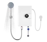 Riscaldatore Di Acqua Elettrico Senza Serbatoio, Display Digitale, Riscaldatore Istantaneo, Doccia Elettrica, Uso RV, Cucina, Bagno, Piscina, Interno, Esterno, Vasca, Compatto, Risparmio Energetico