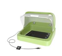 Riscaldatore di Chick Brooder, scatola per brodo per pulcini | Incubatore di più caldo per briciole di pollo | Cassetta per nidificazione , 3 tamponi di riscaldamento a temperatura, forniture per