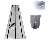 Riscaldatore Di Fusti IBC, Giacca Riscaldante Per Fusti IBC, Riscaldatore Di Tamburi IBC, Controllore Digitale, Temperatura Costante Auto, Tessuto Silicone, 3 metri Cavo(200L)