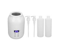 Riscaldatore di olio per bottiglia singola, riscaldatore per bottiglia di olio da massaggio Previene la rottura della temperatura dello schermo a LED Regola la testa della pompa per lozioni(#1)