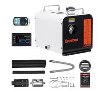 Riscaldatore diesel 8.3KW, riscaldatore d'aria diesel portatile nero 12V/24V/220V, riscaldatore diesel all-in-one con telecomando e pannello LCD per auto, camion, camper e uso interno