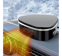 Riscaldatore E Sbrinatore Portatile per Auto, Sbrinatore Parabrezza da 12V con Ventosa, Doppia modalità di Riscaldamento & Raffreddamento E Design Girevole A 360° per Parabrezza di Auto